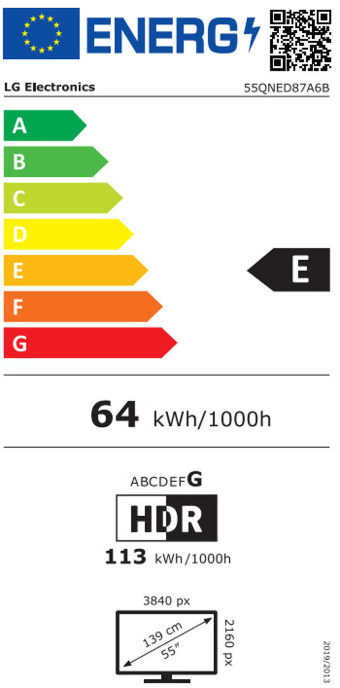 TV LG 55QNED87A6B 55'' Smart 4K AI